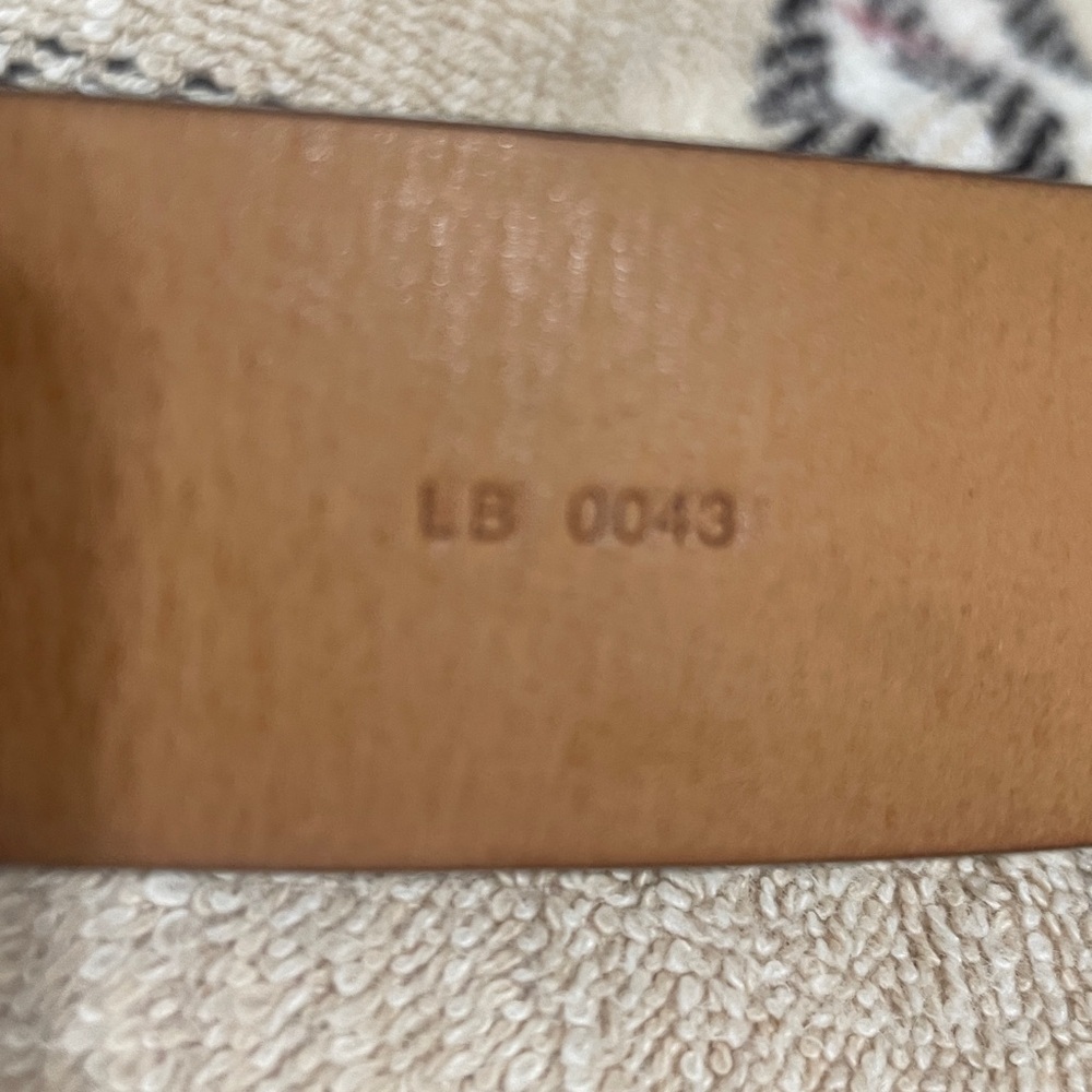 Louis Vuitton Dark Monogram Belt with Gold Buckle Unisex - Picture 9 of 10